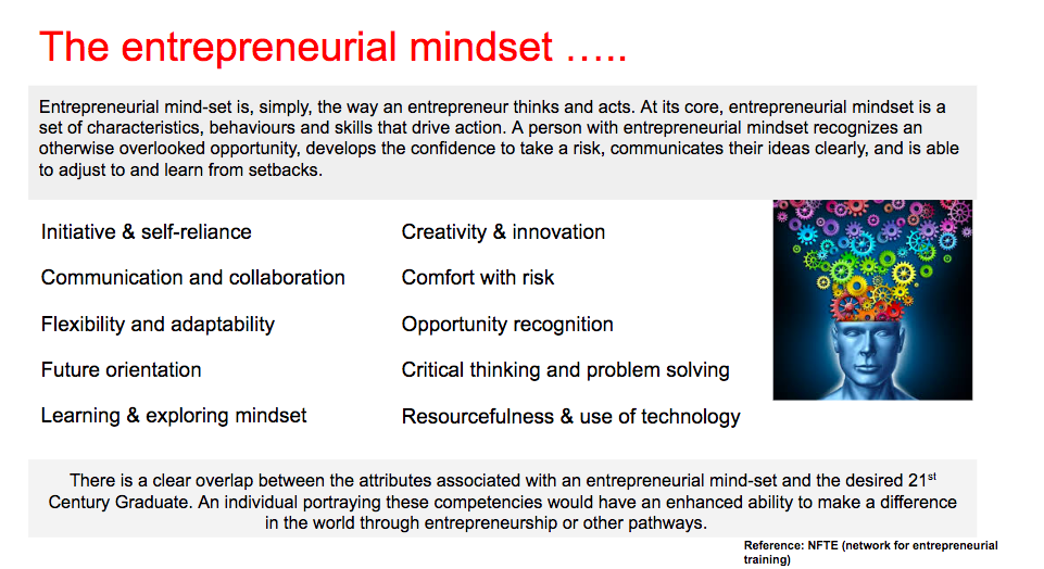 The entrepreneurial mindset